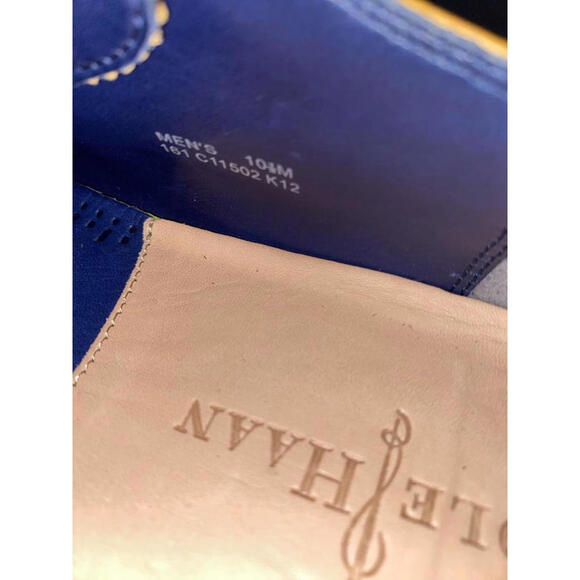 COLE HAAN Size 10 Tan Brogues Leather Brogue Lace Up Shoes - Picture 7 of 9